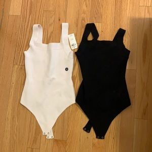 Black and white Abercrombie bodysuits